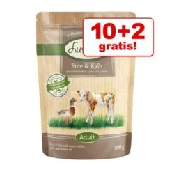 10 + 2 GRATIS! 12 X 300 G Lukullus Naturkost Frischebeutel