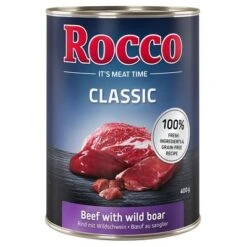 Rocco Classic 6 X 400 G -Angebote Hunde Moden Store 110130 pla megapack rocco classic wildboar rind 400g hs 01 0