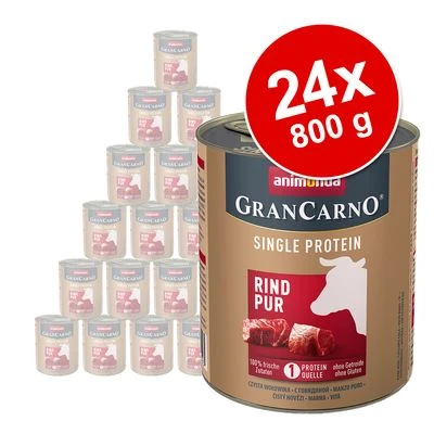 Sparpaket Animonda GranCarno Adult Single Protein 24 X 800 G 1 Sparpaket Animonda GranCarno Adult Single Protein 24 X 800 G