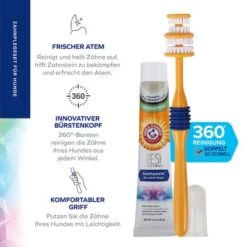 Arm & Hammer Zahnpflege-Set Aus Zahnbürste Und Zahnpasta -Angebote Hunde Moden Store 145696 companyofanimals armandhammer zahnpflegeset zahnbuarste zahnpasta 55gr hs 02 8