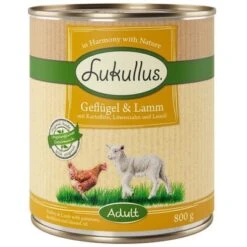 10 € Rabatt Sichern! Sparpaket Lukullus Naturkost 24 X 800gneu -Angebote Hunde Moden Store 1 800g geflugel lamm 1000x1000aaa 9 6