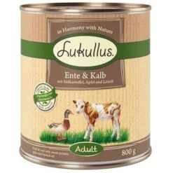 10 € Rabatt Sichern! Sparpaket Lukullus Naturkost 24 X 800gneu -Angebote Hunde Moden Store 1 lukullus entekalb 800g 1000x1000 6 1