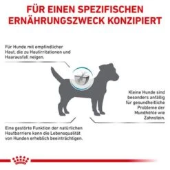 Royal Canin Veterinary Canine Skin Care Small Dog -Angebote Hunde Moden Store 1 rc vet dry dogskincaresd cv eretailkit 8 de de 0