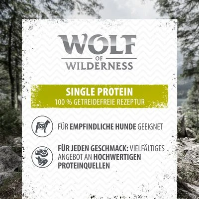 Wolf Of Wilderness Adult 6 X 400 G - Single Protein 4 Wolf Of Wilderness Adult 6 X 400 G - Single Protein – Bild 4