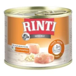 Sparpaket RINTI Sensible 24 X 185 G 6 Sparpaket RINTI Sensible 24 X 185 G -Angebote Hunde Moden Store 22787 pla rinti sensible huhn reis 3