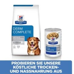 Hill’s Prescription Diet Derm Complete Mit Reis & Ei -Angebote Hunde Moden Store 242405 hills prescriptiondiet caninederm complete trockenfutter hs 10 2