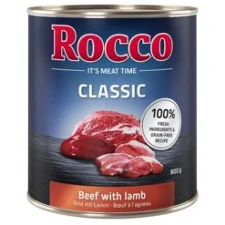 Rocco Classic 6 X 800 G -Angebote Hunde Moden Store 28014 pla megapack rocco classic rindlamm 800g hs 01 1
