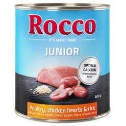 Sparpaket Rocco Junior 24 X 800 G -Angebote Hunde Moden Store 28045 pla roccog junior gefluegel 800g hs 01 1