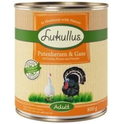 Sparpaket Lukullus Naturkost 24 X 800 G -Angebote Hunde Moden Store 28050 pla lukullus putenherzen gans 6 x 800 g 9 2