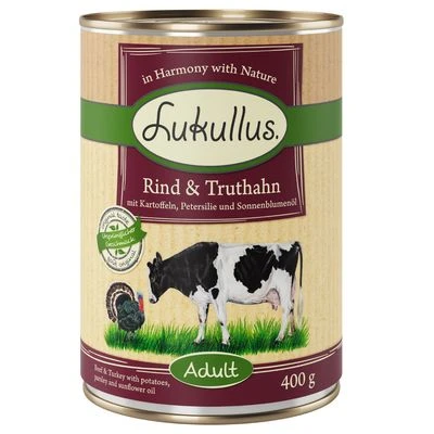 Lukullus Naturkost Adult Getreidefrei 6 X 400 G – Bild 4