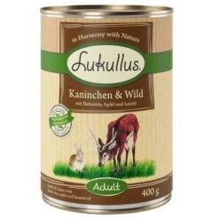 5 + 1 Gratis! 6 X 400 G Lukullus Naturkost Mixpaket -Angebote Hunde Moden Store 400g kaninchen wild 1000x1000b 4