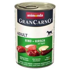 Sparpaket Animonda GranCarno Original 24 X 400 G -Angebote Hunde Moden Store 51231 pla animonda grancarno adult rindwildapfel 400g 1 1