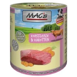 Sparpaket MAC's Adult 24 X 800 G -Angebote Hunde Moden Store 63283 pla macs kopffleischkarotte 800g 2