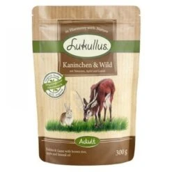 10 + 2 GRATIS! 12 X 300 G Lukullus Naturkost Frischebeutel -Angebote Hunde Moden Store 68113 lukullus kaninchen wild 300 g 3 6 2
