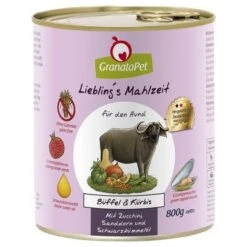 Sparpaket GranataPet Liebling's Mahlzeit 24 X 800 G -Angebote Hunde Moden Store 78128 pla granatapet lieblingsmahlzeit bueffelkuerbis 6x800g 0