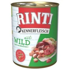 6 X 800 G RINTI Kennerfleisch Zum Sonderpreis! -Angebote Hunde Moden Store 98724 pla bilder rinti kennerfleisch wild 800g hs 01 6