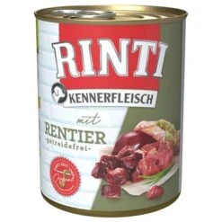 Sparpaket RINTI Kennerfleisch 12 X 800 G -Angebote Hunde Moden Store 98831 pla bilder rinti kennerfleisch rentier 800g hs 01 2