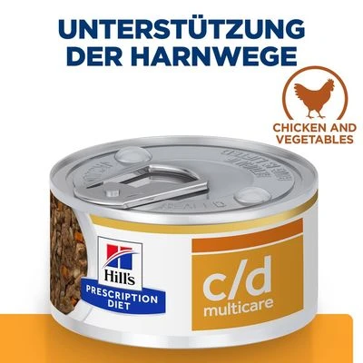 Hill's Prescription Diet C/d Multicare Huhn & Gemüse Ragout 1 Hill's Prescription Diet C/d Multicare Huhn & Gemüse Ragout