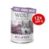 Sparpaket 12 X 400 G Wolf Of Wilderness "Freiland-Fleisch"