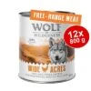 Sparpaket 12 X 800 G Wolf Of Wilderness "Freiland-Fleisch"