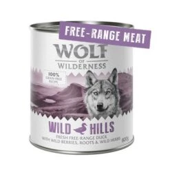 Wolf Of Wilderness 6 X 800 G - "Freiland-Fleisch" Single Protein
