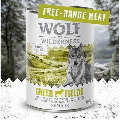 Wolf Of Wilderness Senior "Freiland-Fleisch" 6 X 400 G 1 Wolf Of Wilderness Senior "Freiland-Fleisch" 6 X 400 G