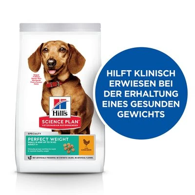 Hill's Science Plan Adult 1+ Perfect Weight Small & Mini Mit Huhn 2 Hill's Science Plan Adult 1+ Perfect Weight Small & Mini Mit Huhn – Bild 2