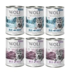 Sparpaket 12 X 400 G Wolf Of Wilderness JUNIOR - "Freiland-Fleisch" Duo-Protein -Angebote Hunde Moden Store jr mix 400 g ohne icon 1000x1000 6