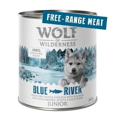 Wolf Of Wilderness Junior 6 X 800 G - "Freiland-Fleisch" Duo-Protein 1 Wolf Of Wilderness Junior 6 X 800 G - "Freiland-Fleisch" Duo-Protein