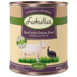 10 € Rabatt Sichern! Sparpaket Lukullus Naturkost 24 X 800gneu -Angebote Hunde Moden Store lk 800g apf adult beef guineafowl 1000x1000 9