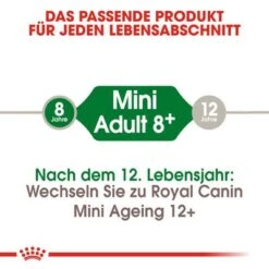 Royal Canin Mini Adult 8+ -Angebote Hunde Moden Store rc shn adultmini8 cv eretailkit 1 de de 7
