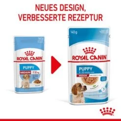 Royal Canin Medium Puppy In Soße -Angebote Hunde Moden Store rc spt wet mediumpuppy cv 1 de de 9
