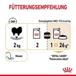 Royal Canin Pomeranian Adult Mousse -Angebote Hunde Moden Store rc spt wet pomad cv 5 de de 6