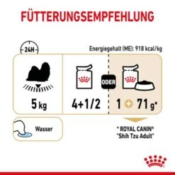 Royal Canin Shih Tzu Adult Mousse -Angebote Hunde Moden Store rc spt wet shihtzuad cv 5 de de 9