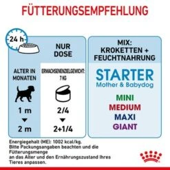 Royal Canin Starter Mother & Babydog Ultra Soft Mousse -Angebote Hunde Moden Store rc spt wet startermousse can cv 7 de de 9