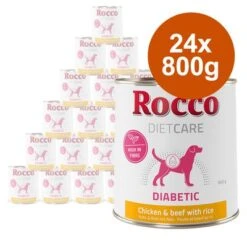Rocco Diet Care Diabetic Huhn & Rind Mit Reis 800gneu -Angebote Hunde Moden Store rocco nf dietcare 800g diabetic chicken 24x hs 01 6