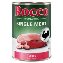 Sparpaket Rocco Single Meat 24 X 400 G 10 Sparpaket Rocco Single Meat 24 X 400 G -Angebote Hunde Moden Store rocco nf singlemeat 400g turkey 1000x1000 7 1