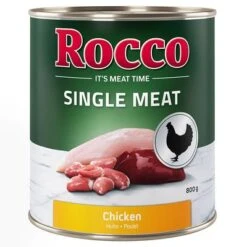 Rocco Single Meat 6 X 800 G 9 Rocco Single Meat 6 X 800 G -Angebote Hunde Moden Store rocco nf singlemeat 800g chicken 1000x1000 4 2