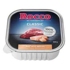 Rocco Classic Schale 9 X 300 G -Angebote Hunde Moden Store rocco schalen classic lachs side 1000x1000 9