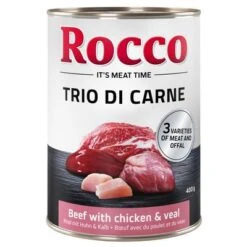Rocco Classic Trio Di Carne - 24 X 400 G -Angebote Hunde Moden Store rocco triodicarne beefchickenveal 400g 1000x1000 1