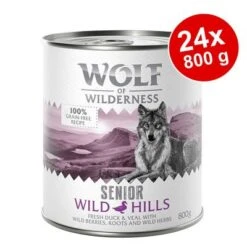 Sparpaket Wolf Of Wilderness Senior 24 X 800 G