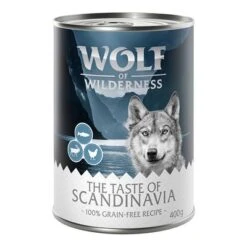 Sparpaket Wolf Of Wilderness "The Taste Of" 24 X 400 G -Angebote Hunde Moden Store wow 400g tasteof scandinavia front 1000x1000 0