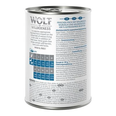 Wolf Of Wilderness Adult 6 X 400 G - Single Protein 16 Wolf Of Wilderness Adult 6 X 400 G - Single Protein – Bild 16