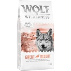 12 + 2 Kg Gratis! 14 Kg Wolf Of Wilderness Trockenfutter -Angebote Hunde Moden Store wow classic greatdesert 12kg frontright 1000x1000 1 1