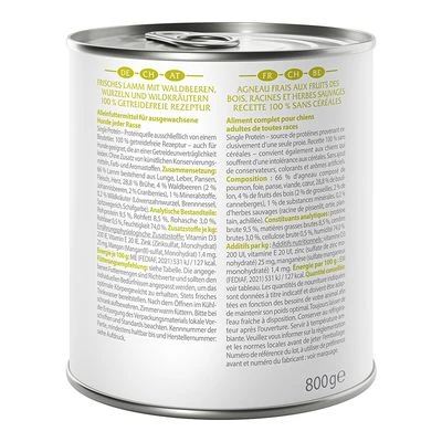 Wolf Of Wilderness Adult 6 X 800 G - Single Protein 3 Wolf Of Wilderness Adult 6 X 800 G - Single Protein – Bild 3