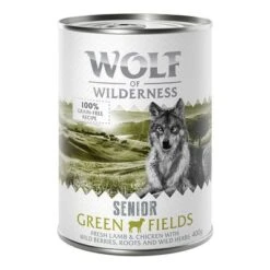 Wolf Of Wilderness Senior 6 X 400 G -Angebote Hunde Moden Store wow classic greenfields senior lamb front 400g 1000x1000 2
