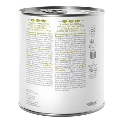 Sparpaket Wolf Of Wilderness Senior 24 X 800 G 7 Sparpaket Wolf Of Wilderness Senior 24 X 800 G – Bild 7