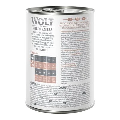 Wolf Of Wilderness Adult 6 X 400 G - Single Protein 19 Wolf Of Wilderness Adult 6 X 400 G - Single Protein – Bild 19
