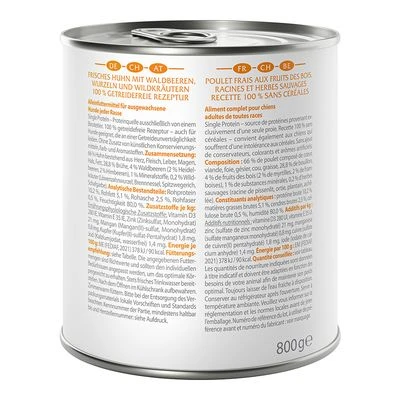 Wolf Of Wilderness Adult 6 X 800 G - Single Protein 12 Wolf Of Wilderness Adult 6 X 800 G - Single Protein – Bild 12