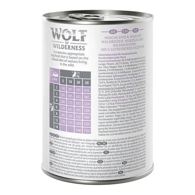 Little Wolf Of Wilderness Junior 6 X 400 G - Duo-Protein 7 Little Wolf Of Wilderness Junior 6 X 400 G - Duo-Protein – Bild 7